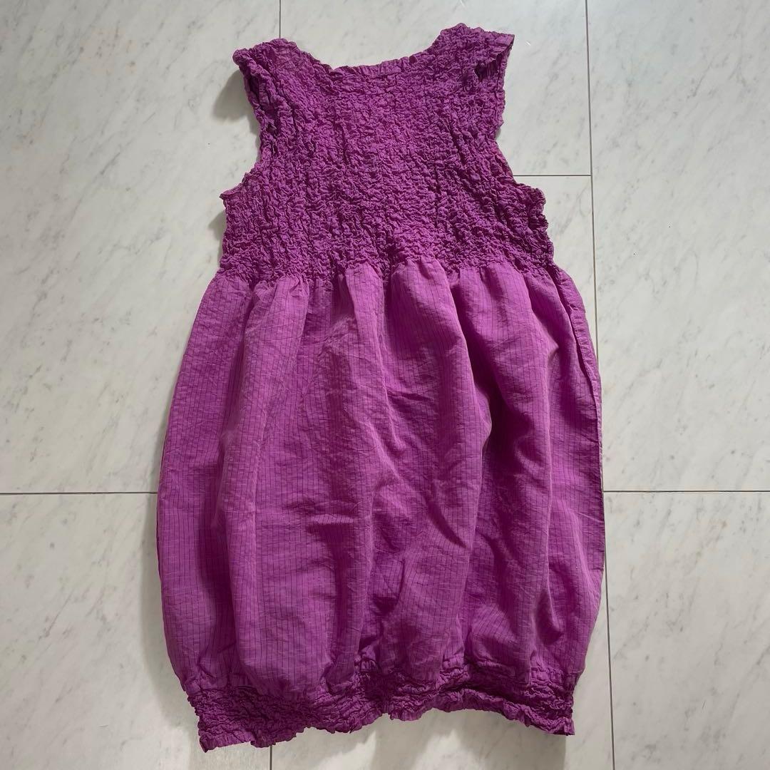 me ISSEY MIYAKE ノースリーブトップス シワ加工切り替え