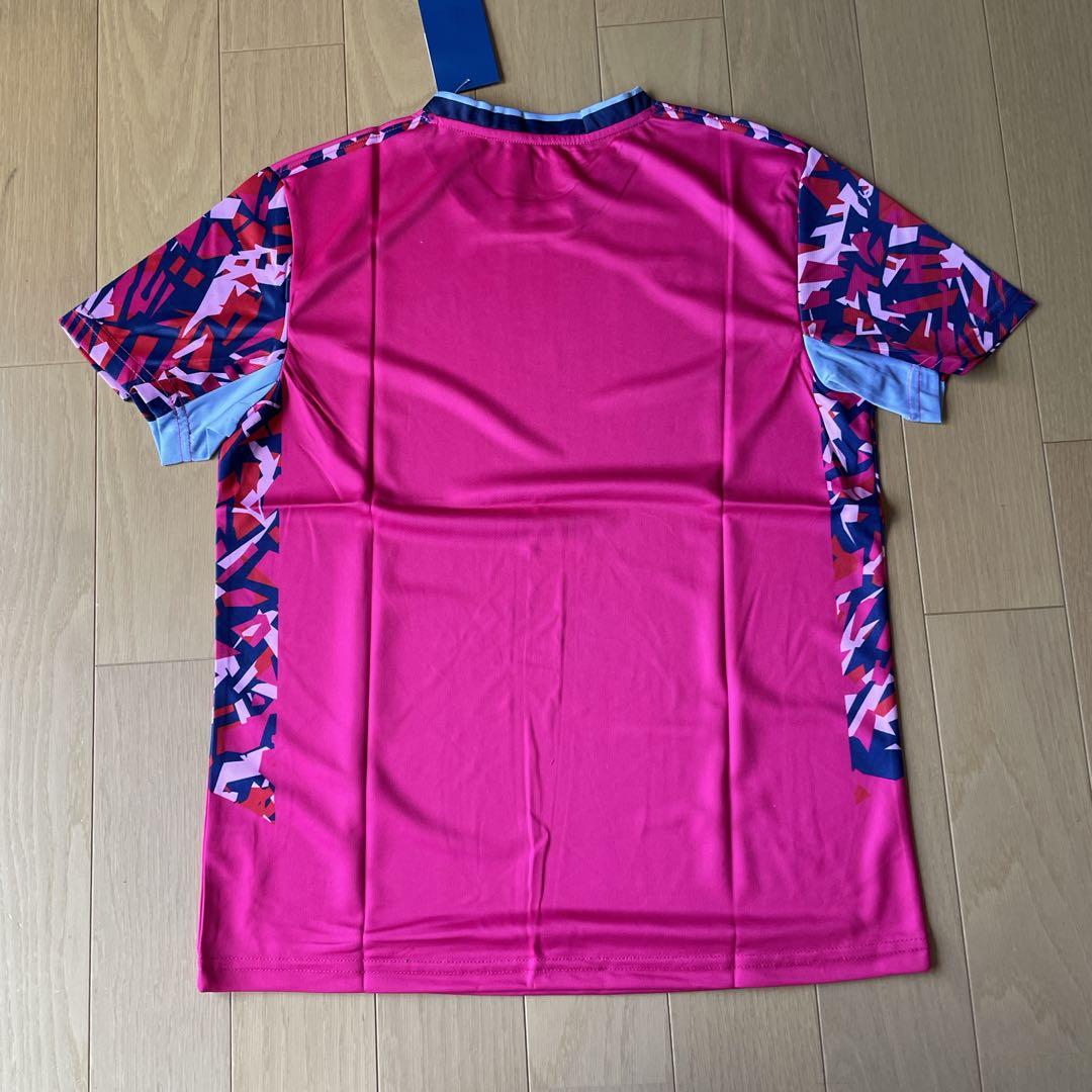 ヨネックスYONEX バド＆テニスゲームシャツ　新品　サイズLベリーピンク