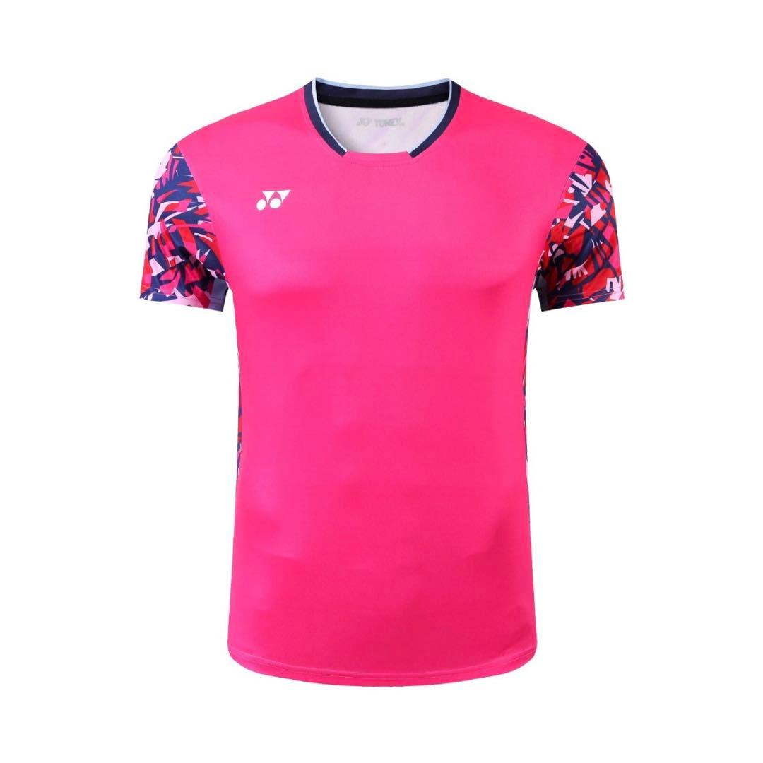 ヨネックスYONEX バド＆テニスゲームシャツ　新品　サイズLベリーピンク