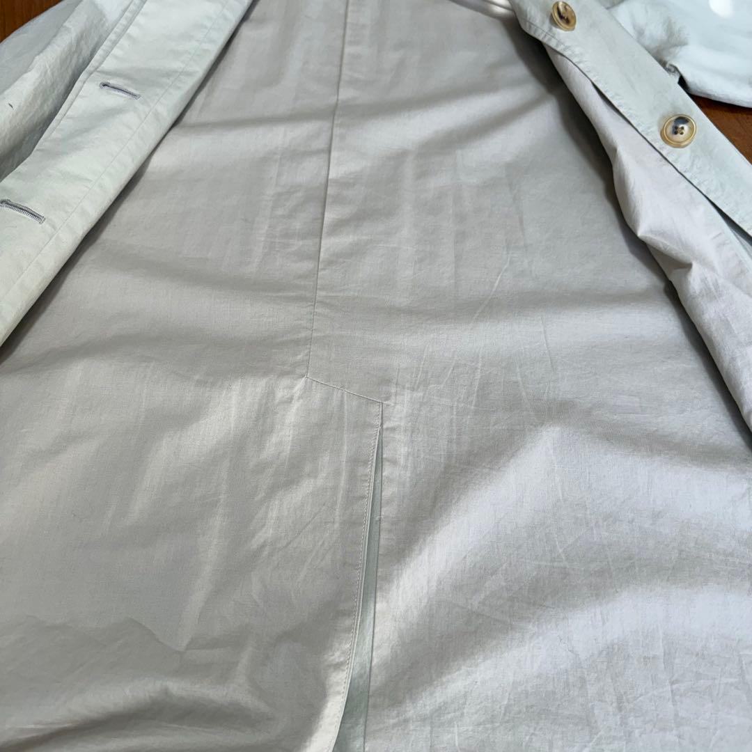 マーガレットハウエル　コットンステンカラーコート　ベージュ3