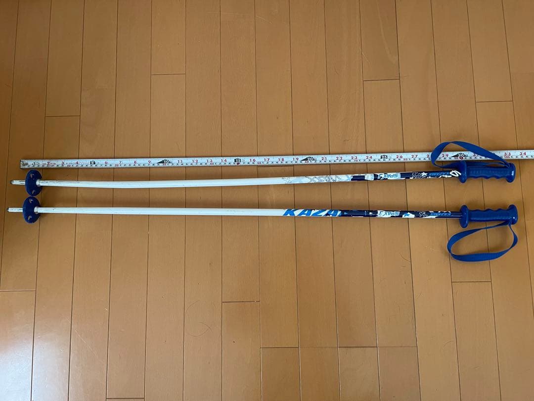 子供用スキーセット　KAZAMA カザマ スキー板 136cm ストック ブーツ