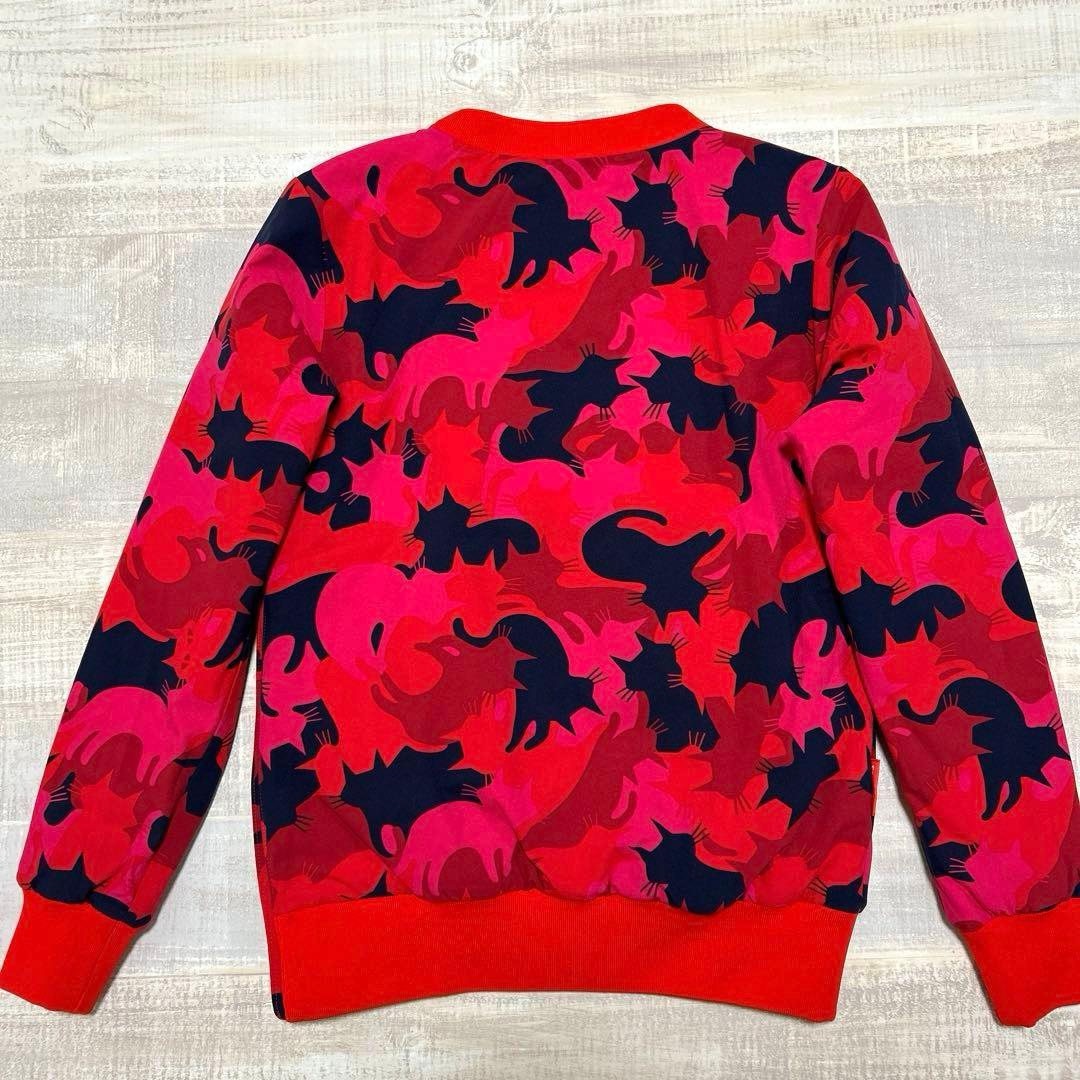 ルコックスポルティフゴルフ★猫柄★セットアップ★中綿★リバーシブル★【サイズS】