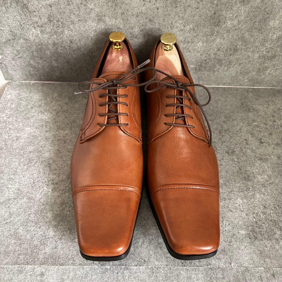 新品未使用 キャサリンハムネットロンドン スクエアトゥ ストレートチップ 25