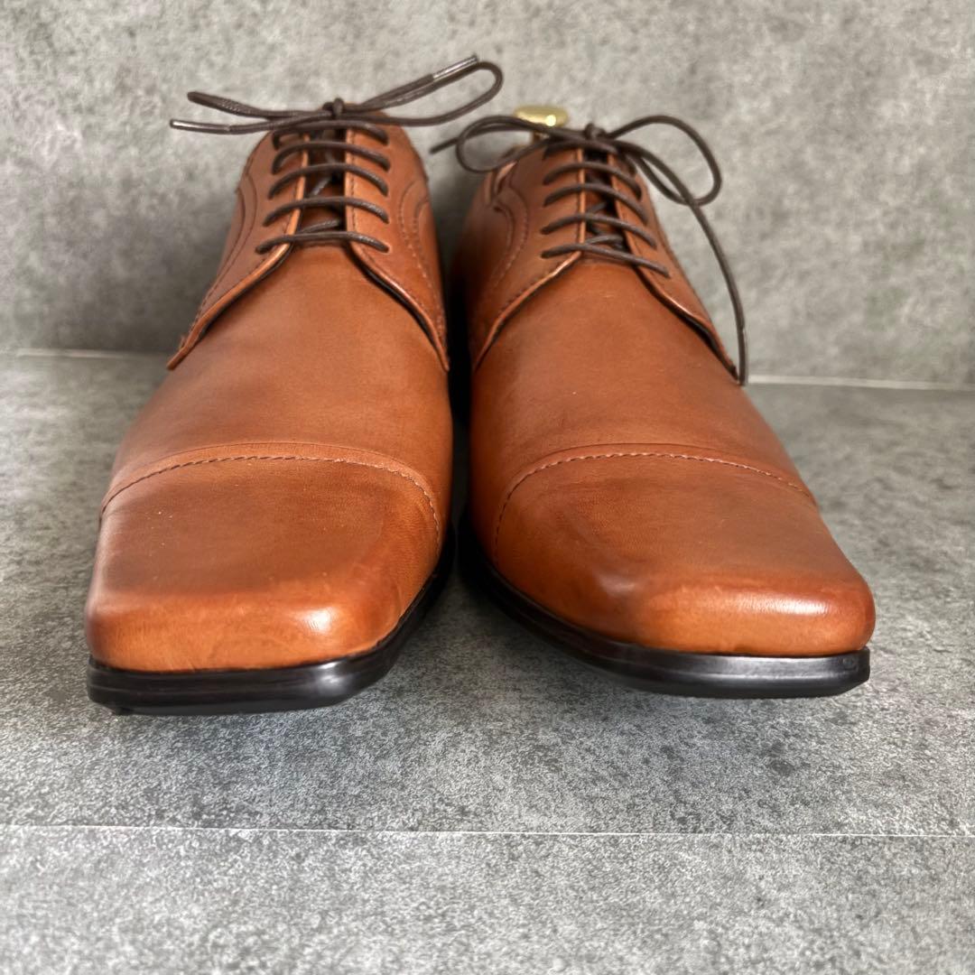 新品未使用 キャサリンハムネットロンドン スクエアトゥ ストレートチップ 25