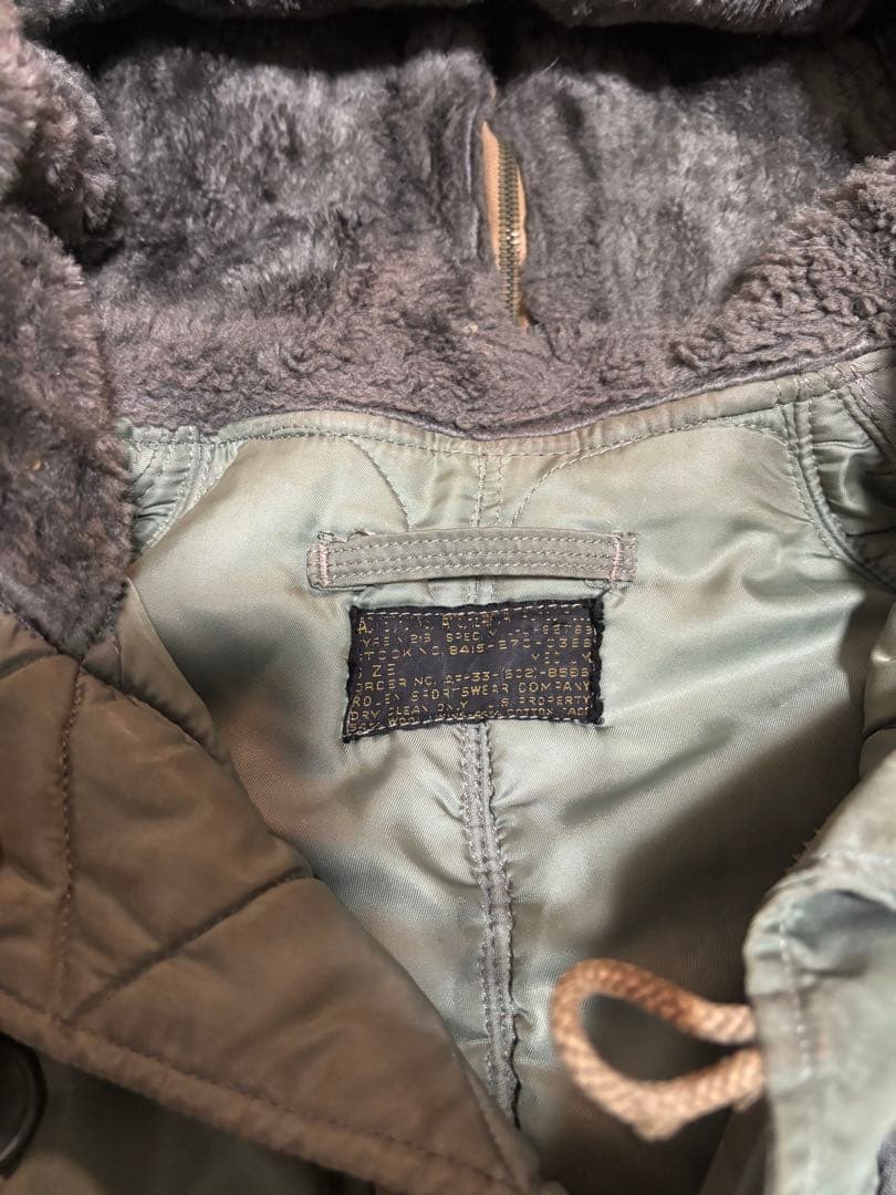 黒タグ U.S.AIR FORCE N2-B 50s 60s フライトジャケット