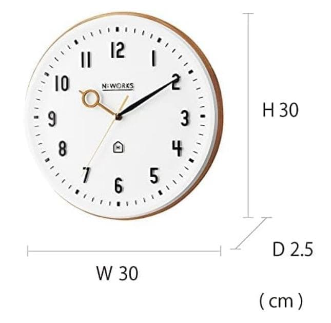 【定価 11,880円】インターフォルム 掛け時計 ケンピ CL-3931