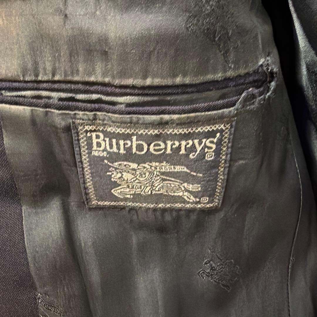 BURBRRY テーラードジャケット 古着 ネイビー XL相当
