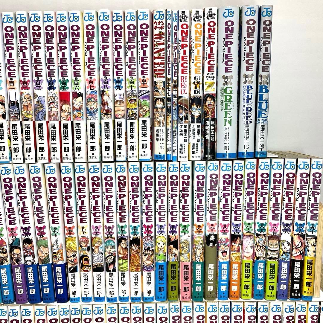 ワンピース 全巻 1巻〜112巻＋関連本　計121冊 ONE PIECE 帯付き