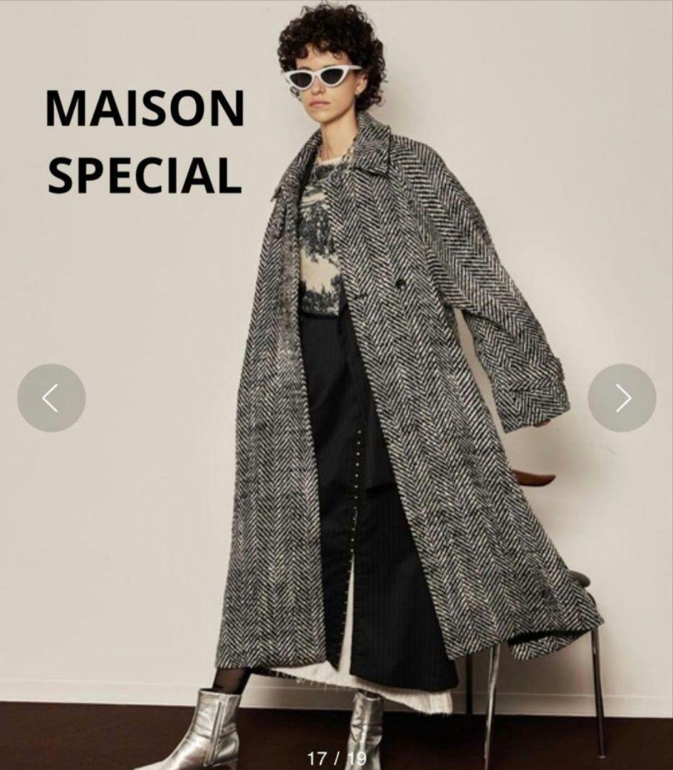 MAISON SPECIALコート38　ツイード