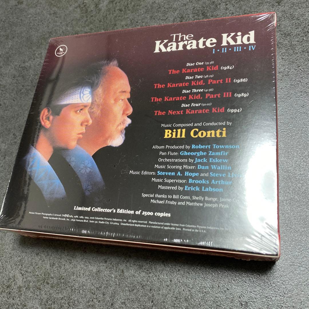 廃盤　オリジナルサウンドトラックCD「ベスト・キッド1〜4」4枚組　2500限定