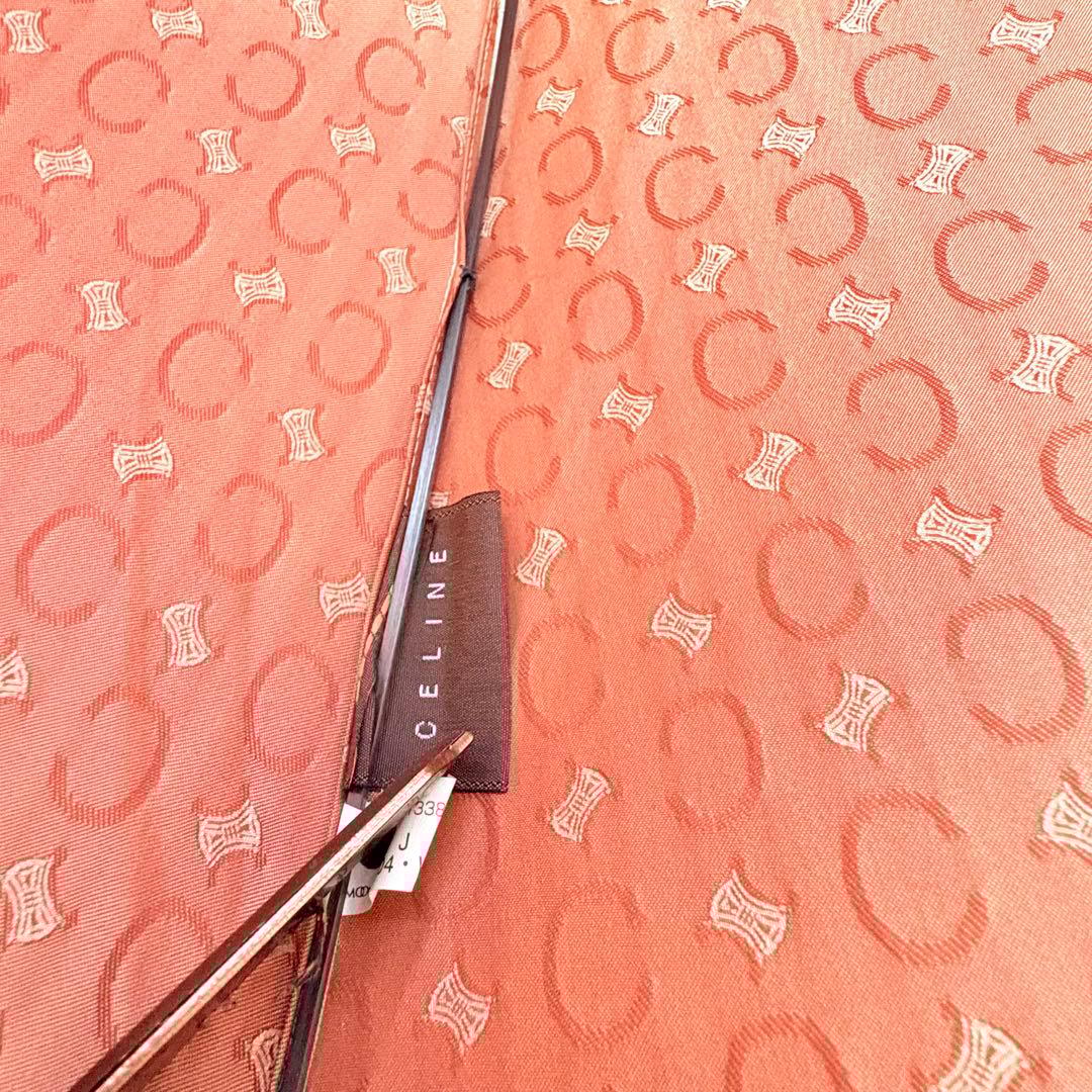 CELINE セリーヌ　Cマカダム　軽量カーボン晴雨兼用長傘