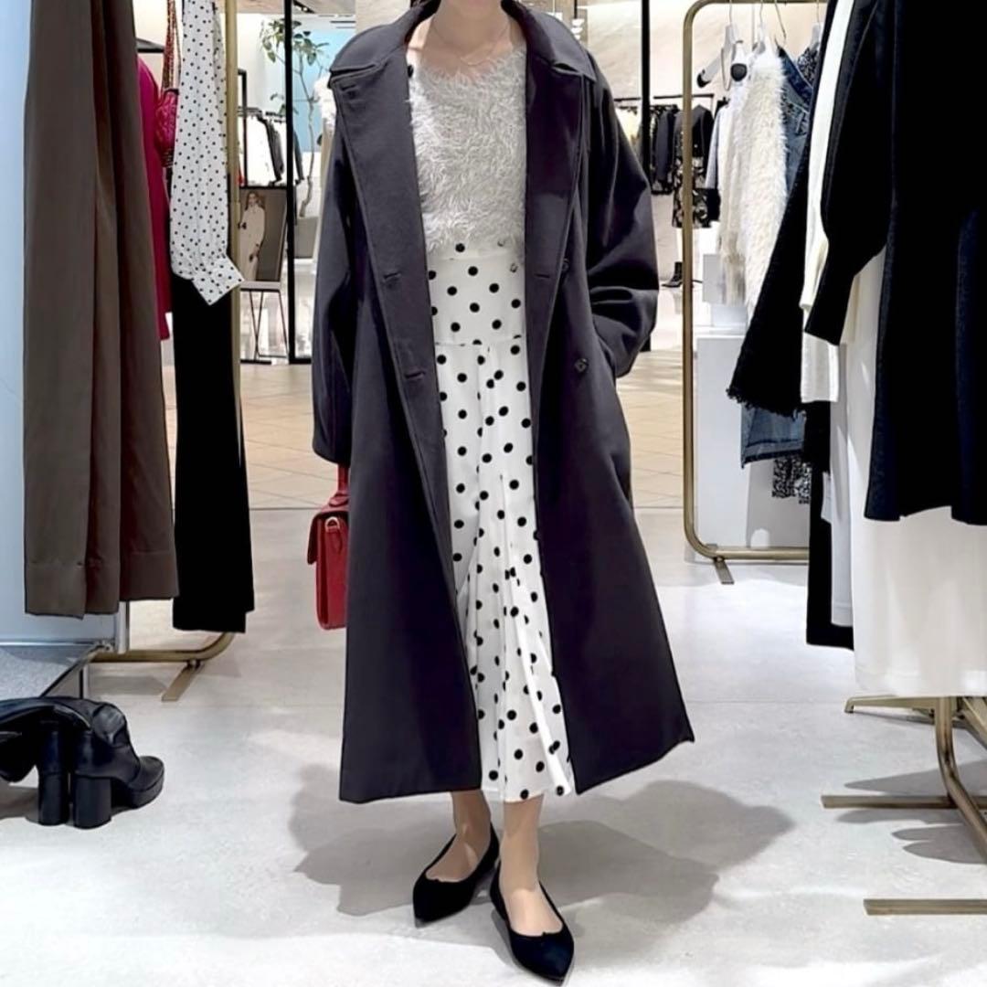 ラブティックボンボン ＊ スタンドカラー2WAYネックウールコート