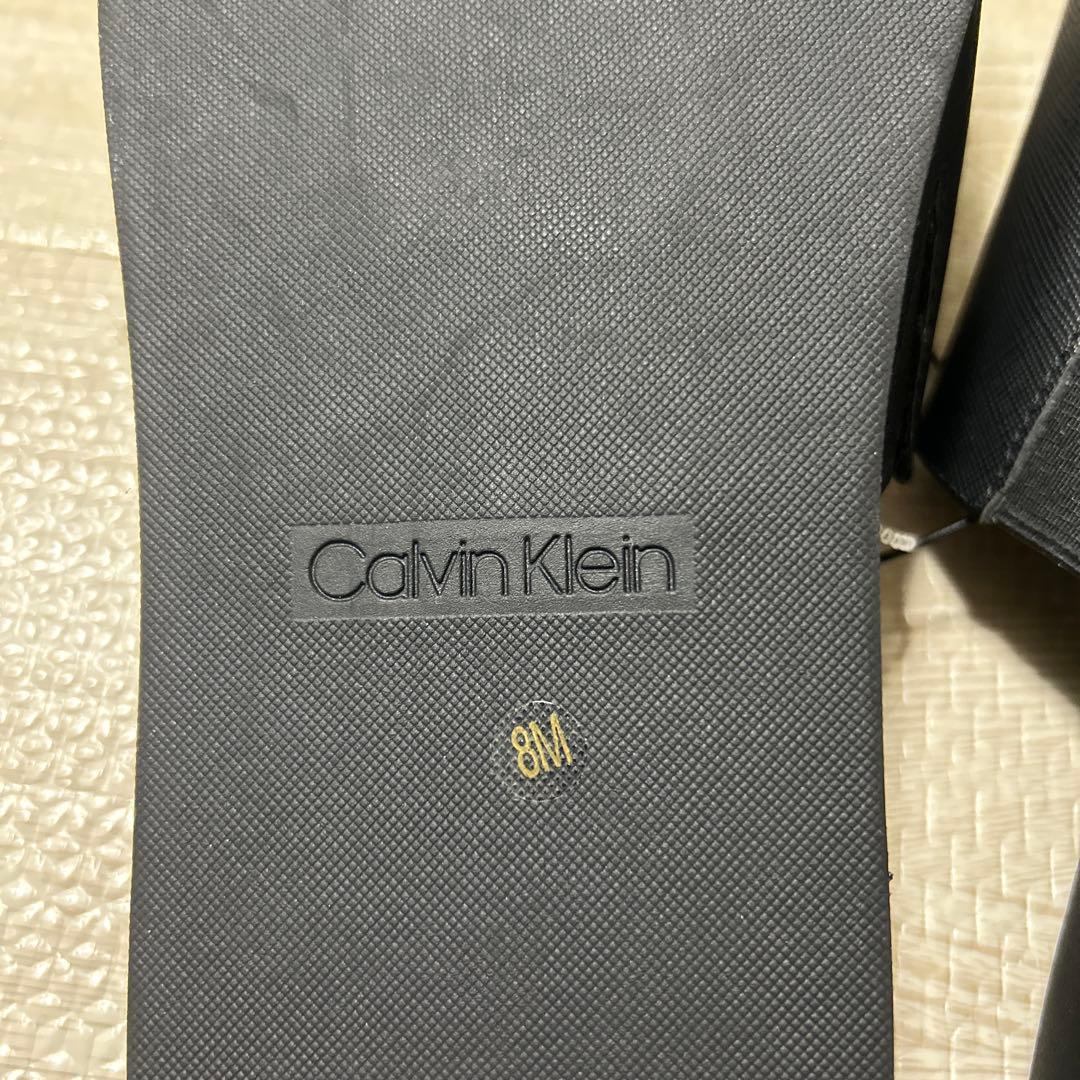 （海外限定・国内未入荷）カルバンクライン　サフィアーノレザーサンダル US8M