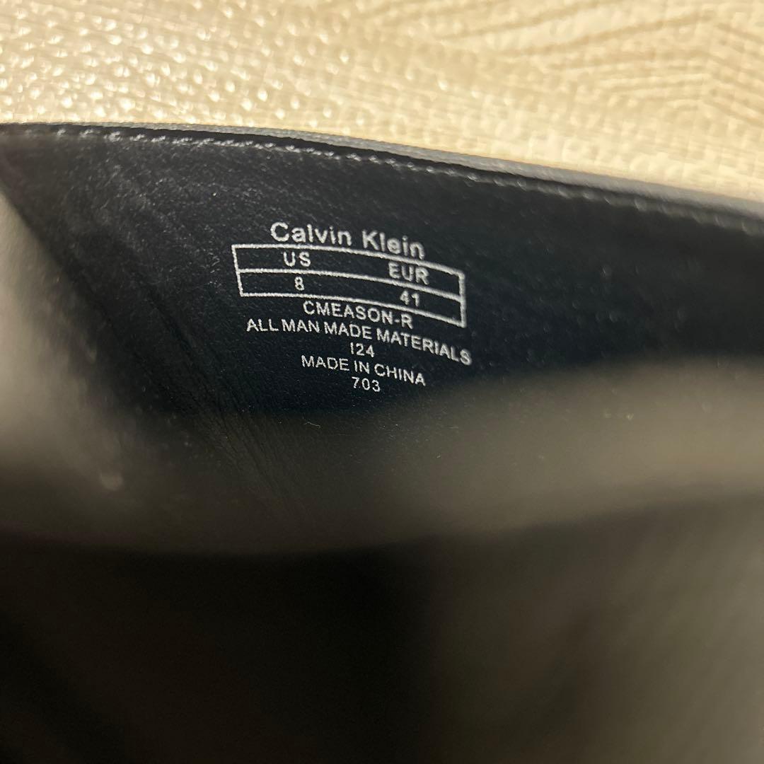 （海外限定・国内未入荷）カルバンクライン　サフィアーノレザーサンダル US8M