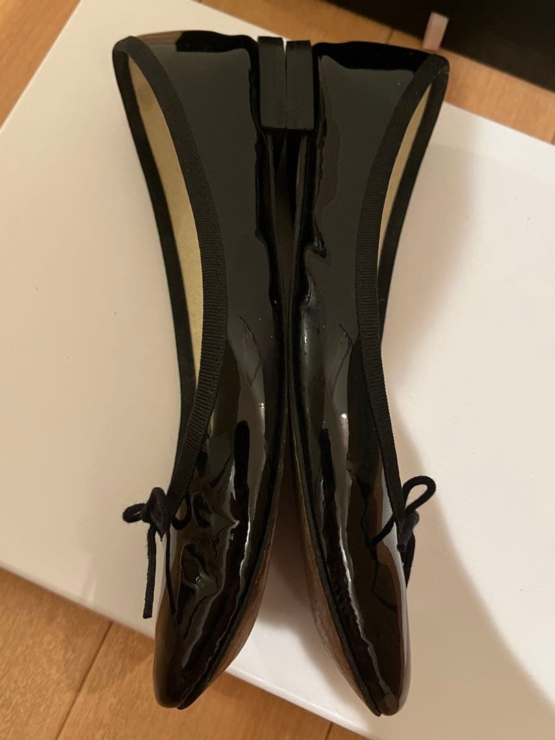 レペット　サンドリオン　黒 エナメル バレエシューズ　フランス製