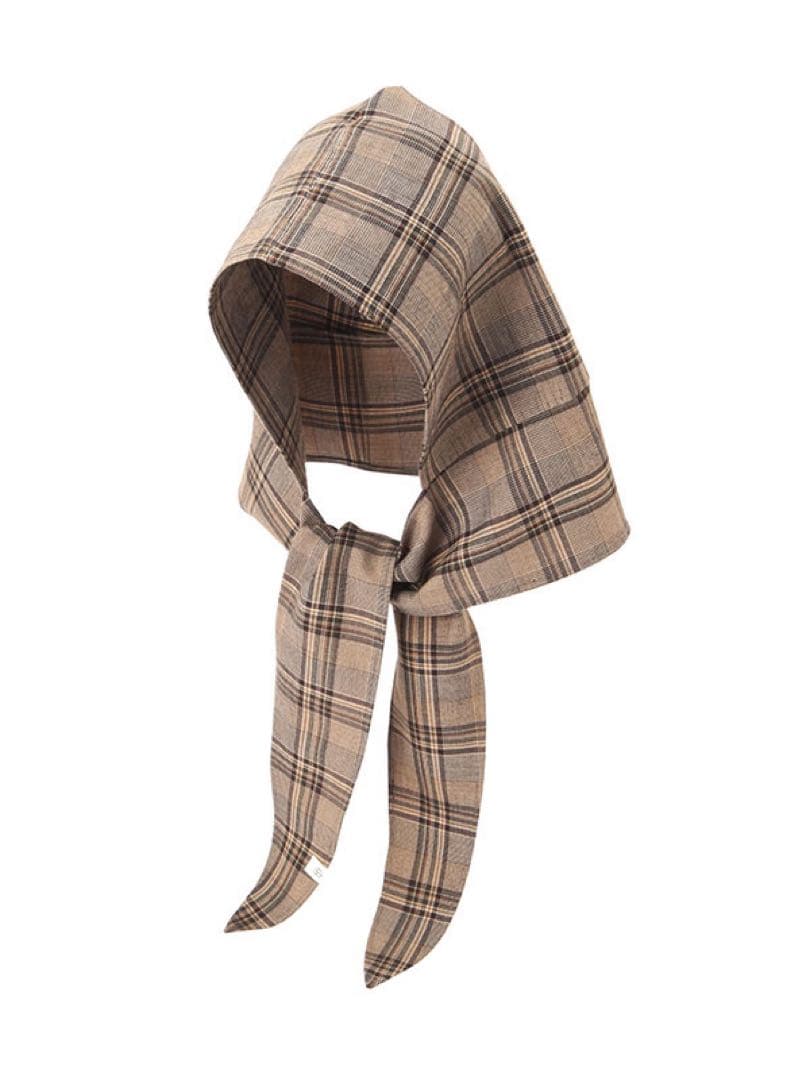 新品☆エトレトウキョウ　フードストールロングトレンチコート　チェックS