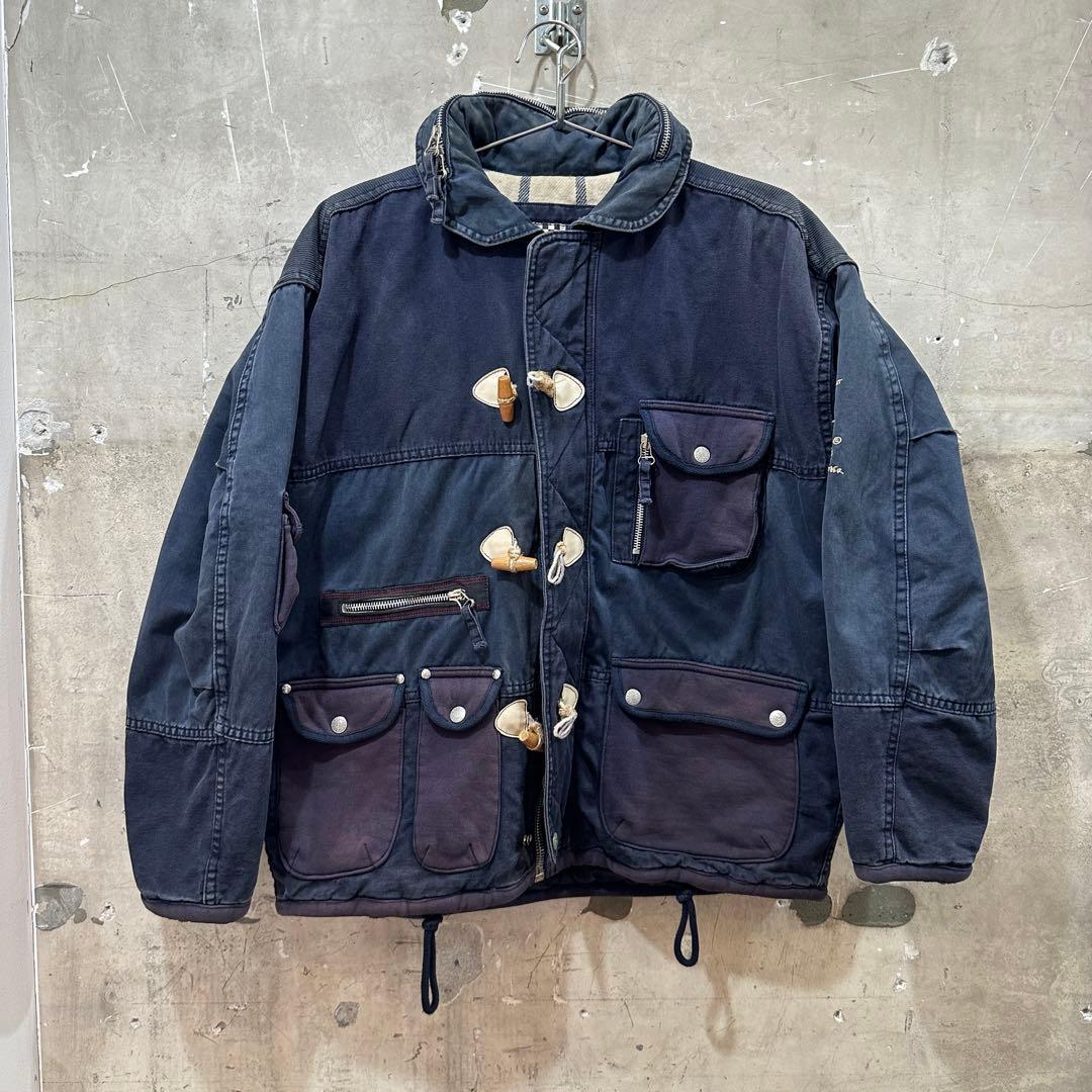 90s US古着ENERGIE エナジー ショート丈ダッフルコート 異素材