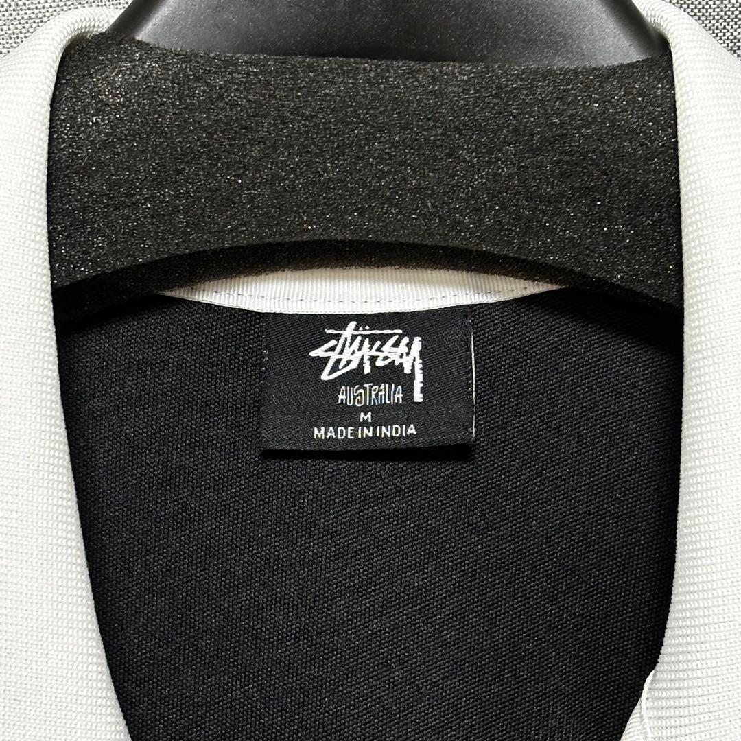 stüssy 黒 長袖ポロシャツ　ゲームシャツ