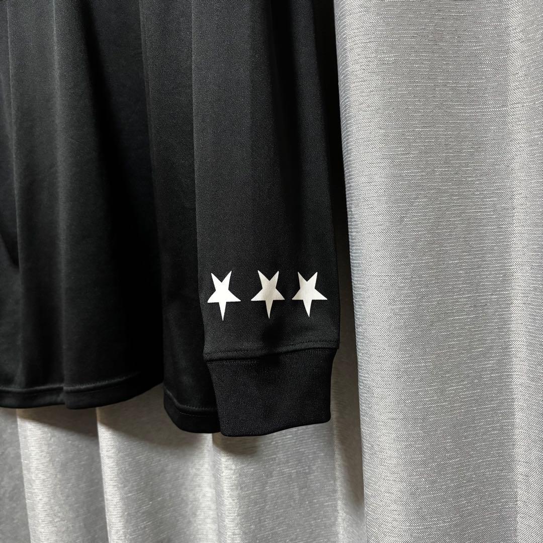 stüssy 黒 長袖ポロシャツ　ゲームシャツ