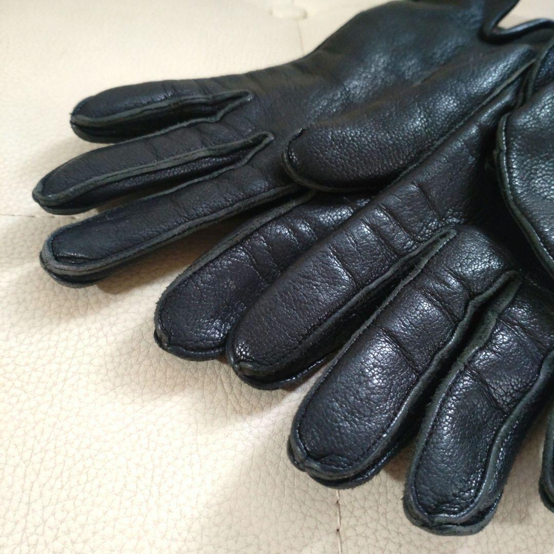 ヴィヴィアンウエストウッド　ブラックレザー手袋 バックル付き