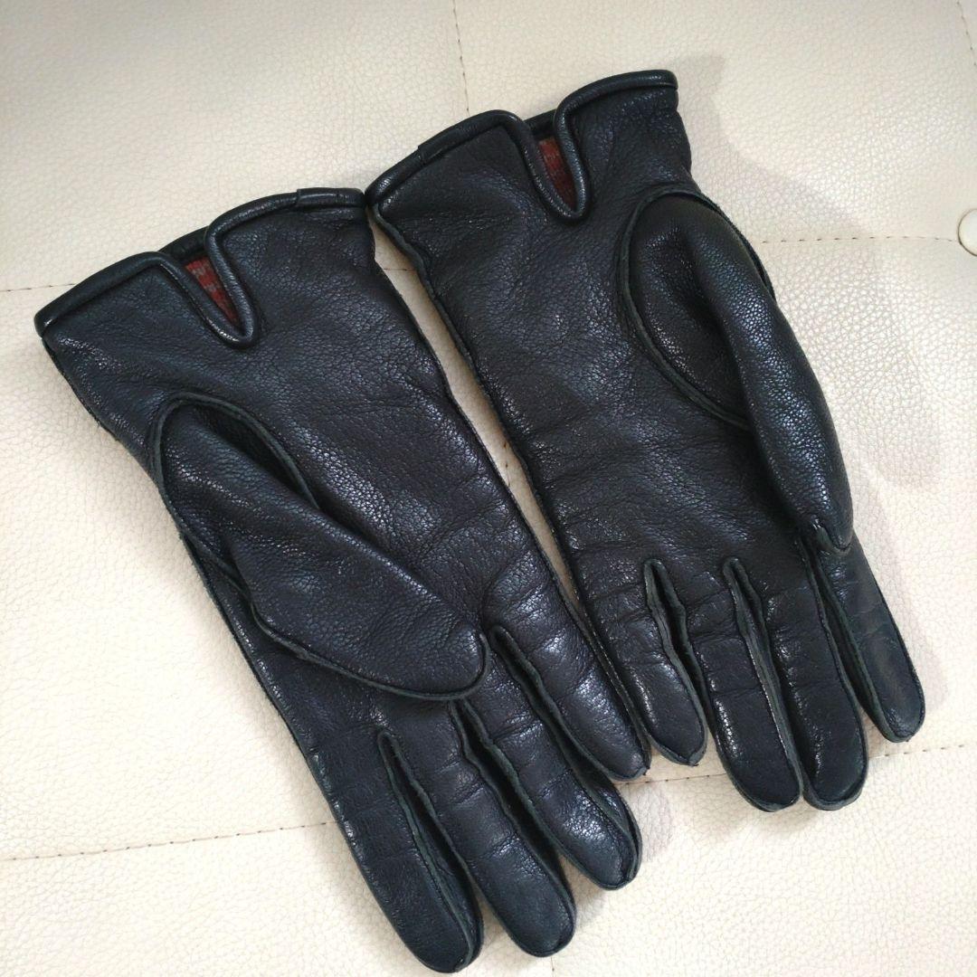 ヴィヴィアンウエストウッド　ブラックレザー手袋 バックル付き