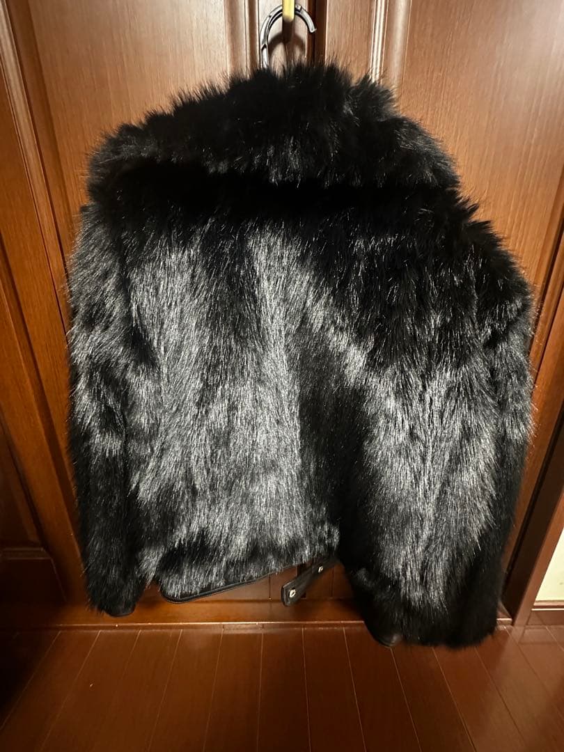 Shaggie ブラックファーコート フリーサイズ