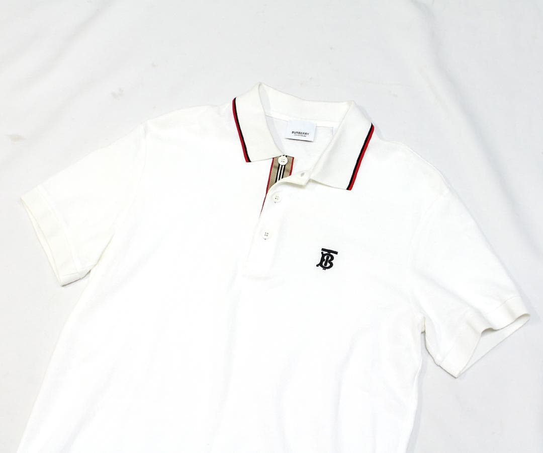 ねコネコ美品 バーバリー コットン 半袖ポロシャツ Ｓ トップス 鹿の子