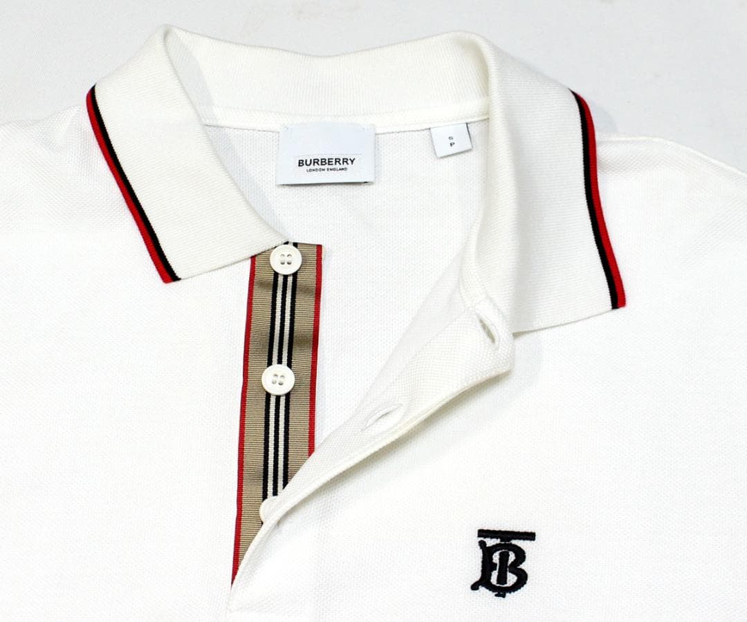 ねコネコ美品 バーバリー コットン 半袖ポロシャツ Ｓ トップス 鹿の子