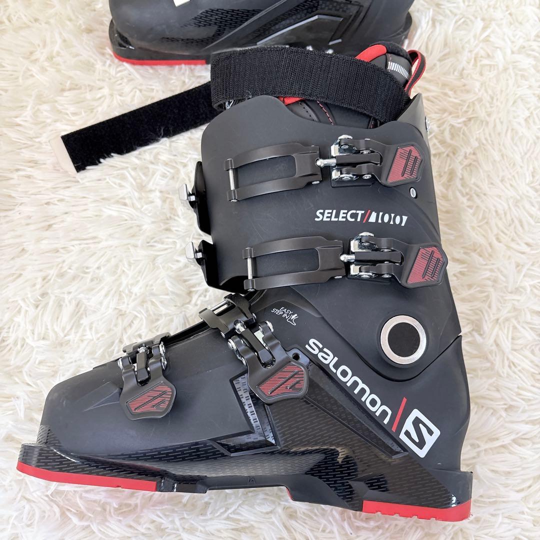 サロモン　メンズ　スキーブーツ　スノボ　26 美品　雪山　ブラック　黒　100