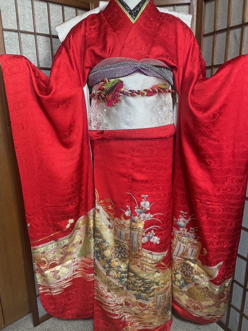 振袖６点セット京友禅金箔仕上げ