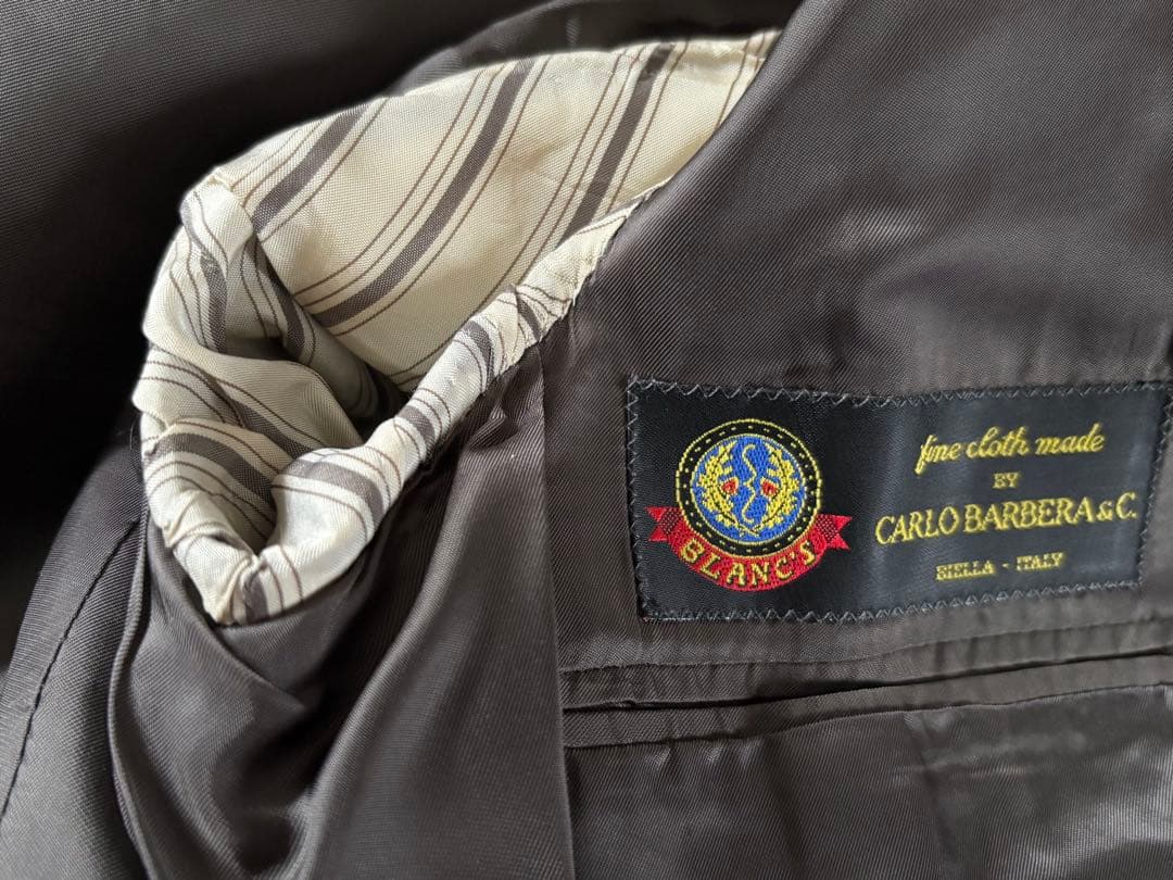 美品　CARUSO カルーゾ　46 グレーフランネル ジャケット イタリア製