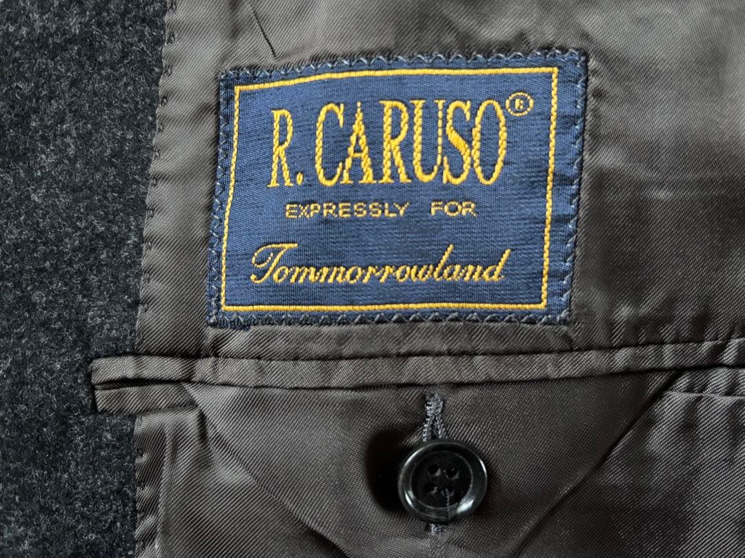 美品　CARUSO カルーゾ　46 グレーフランネル ジャケット イタリア製