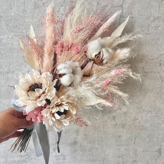 まいやん【アネモネスワッグL（ブーケ）＆ブートニア】