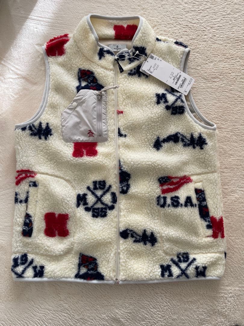 値下げしました‼️マンシングウェア フリースボアベスト 3L