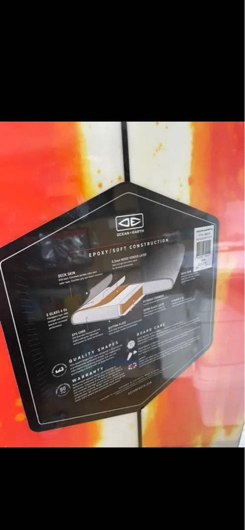 ステーシー×オーシャンアンドアースコラボ　ソフトボード　5’8 ツインピン