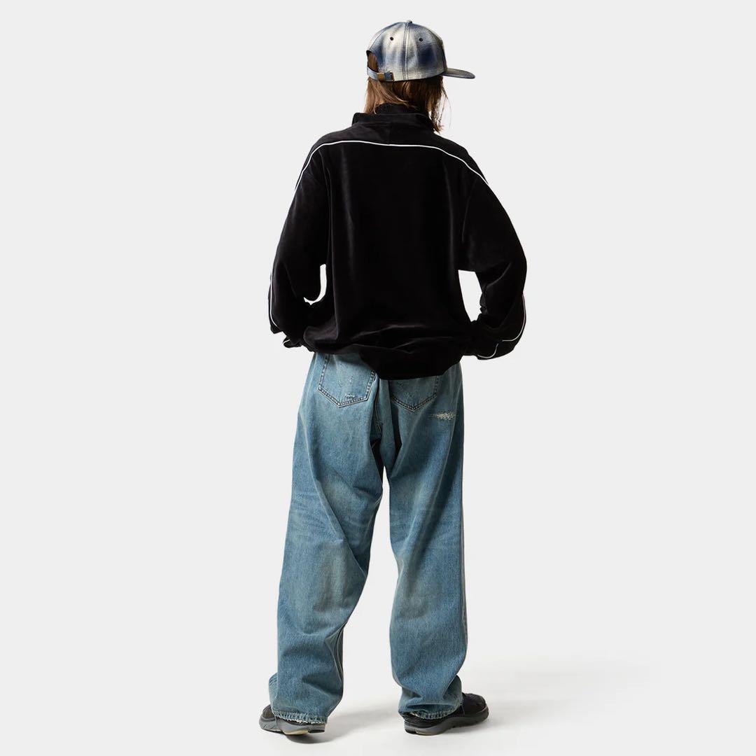 【即完売品・新品】ハフ H DOT VELOUR POLO ベロア素材 長袖ポロ