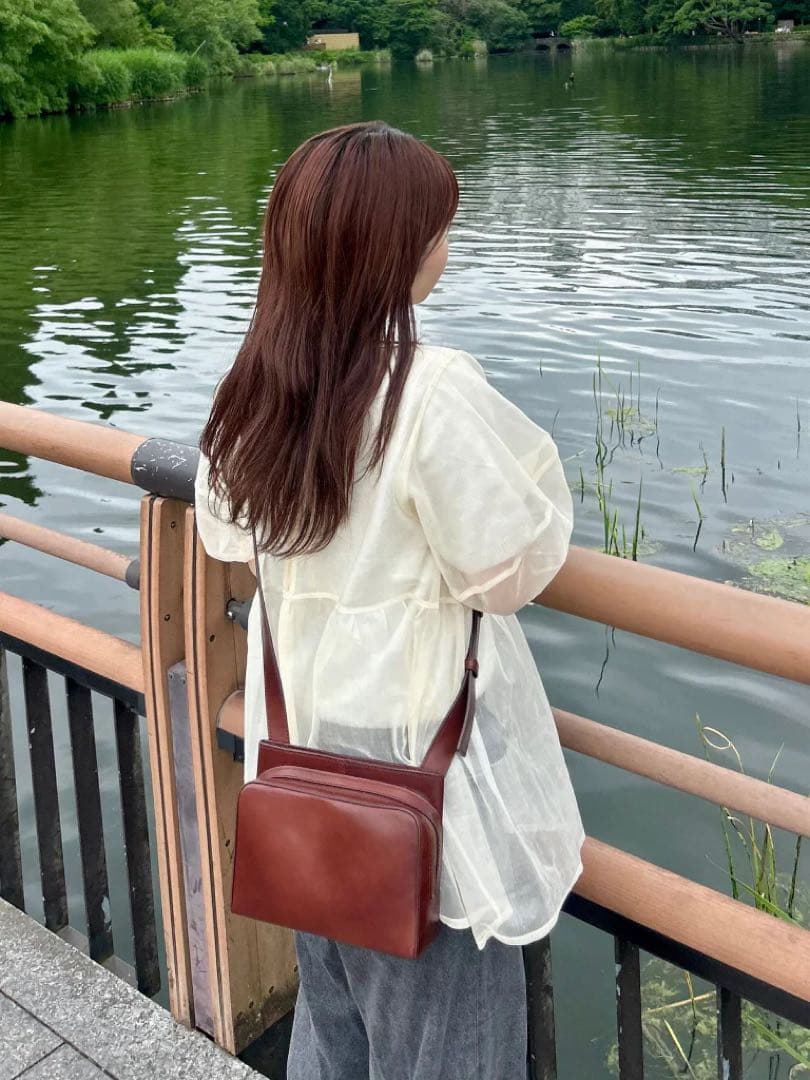 マザーハウス✳︎アンティークソラ✳︎ブラウン美品✳︎フリーポケット✳︎本革✳︎ポシェット