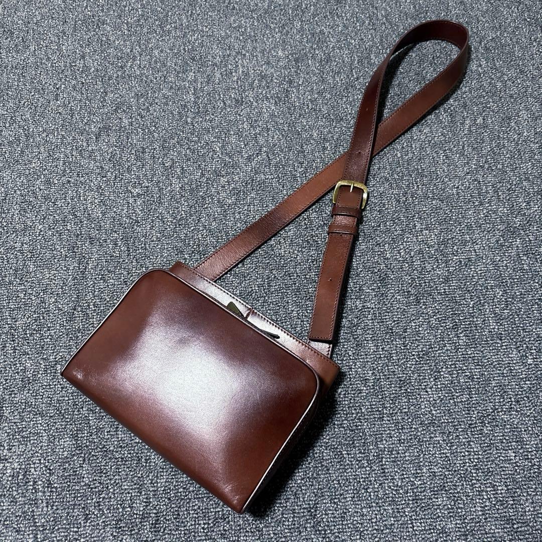 マザーハウス✳︎アンティークソラ✳︎ブラウン美品✳︎フリーポケット✳︎本革✳︎ポシェット