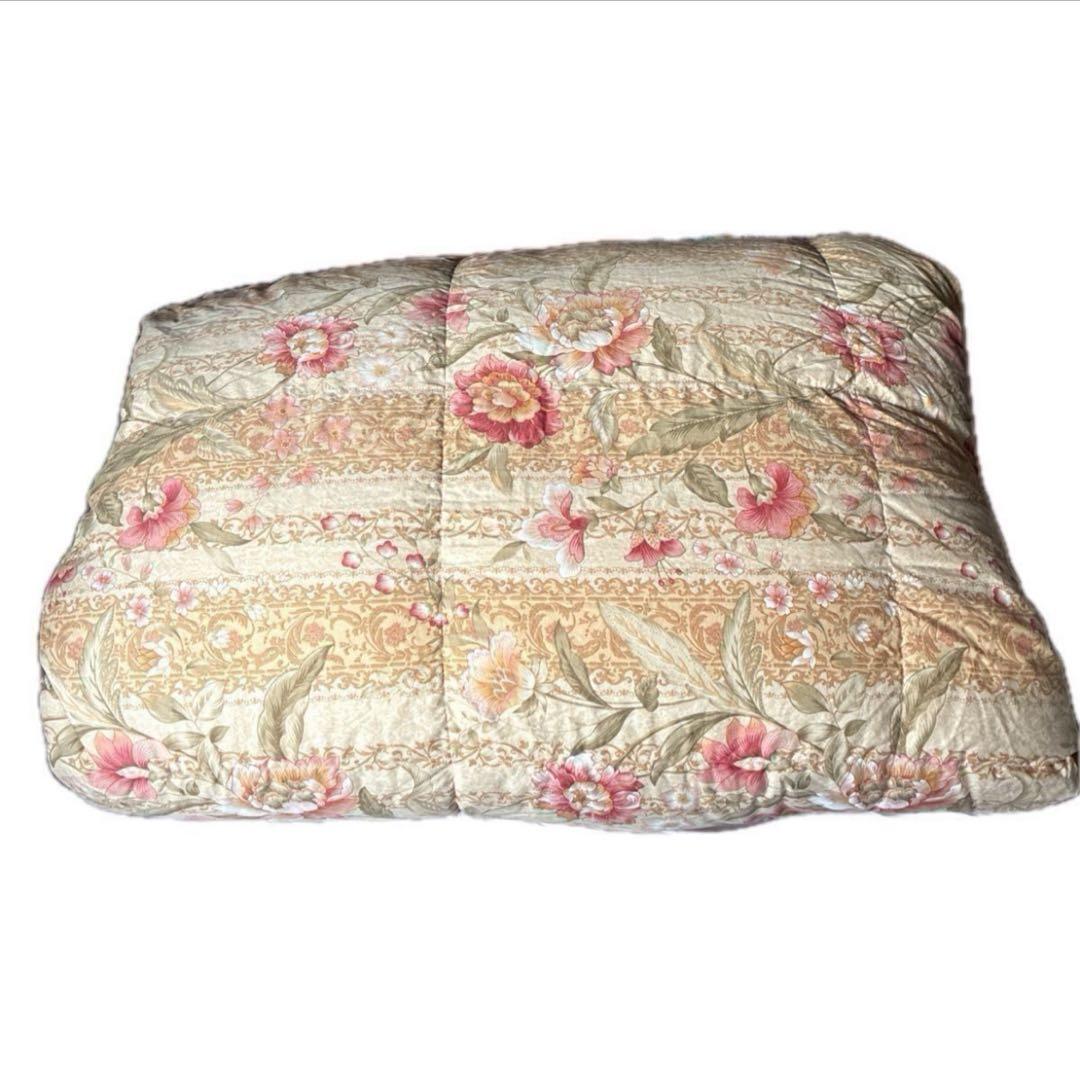 ハンガリー産ホワイトダック羽毛布団 ダブル ロイヤルゴールド 清潔美品