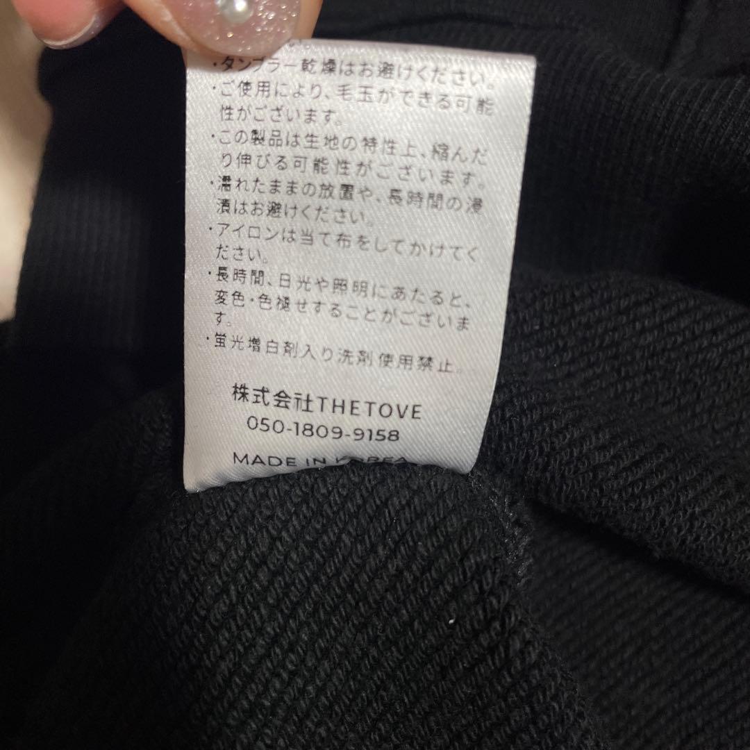 AMOMMA PUFF SLEEVE SWEAT 起毛なし ブラック