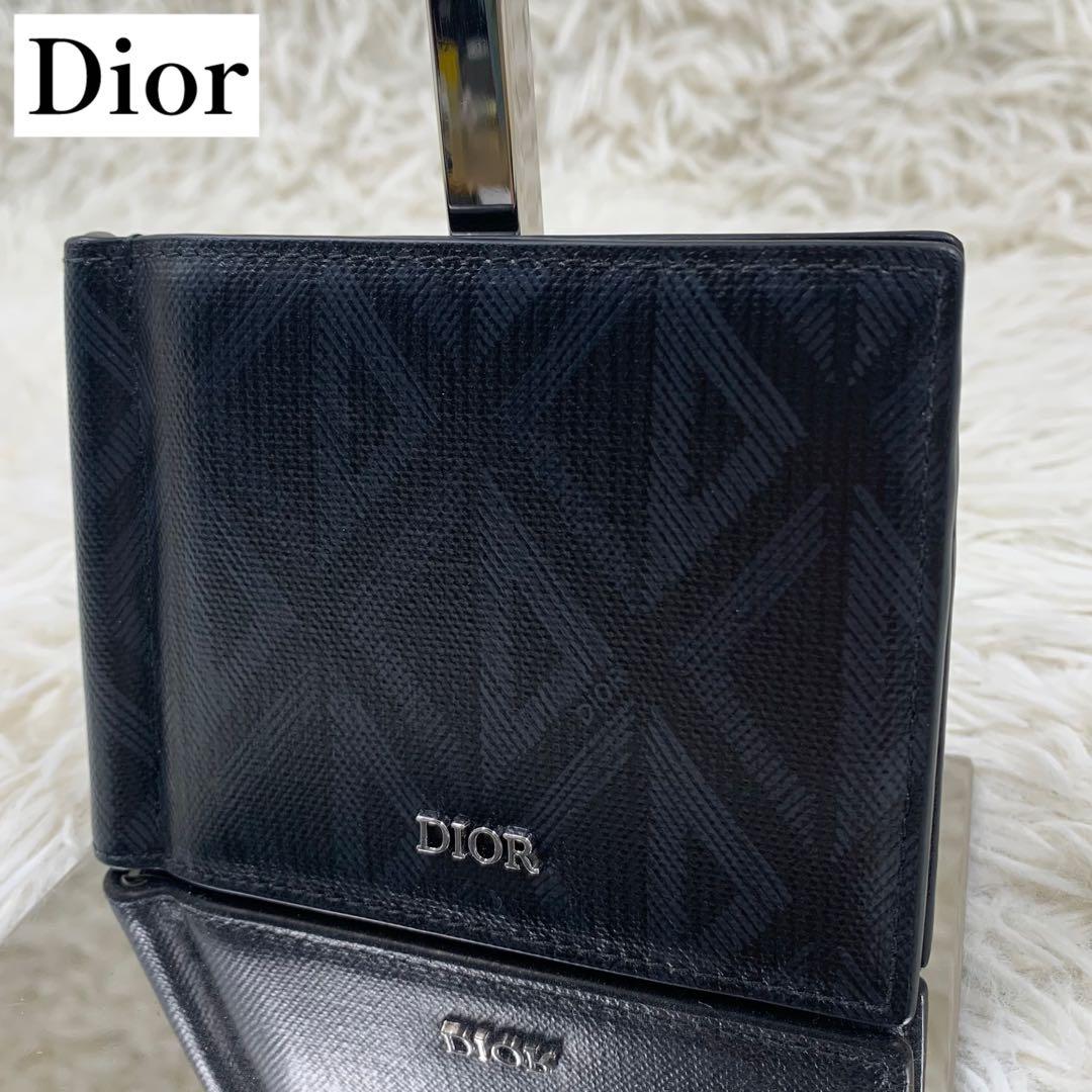 【✨極美品✨】 ディオール CD ダイアモンド マネークリップ 付属品完備