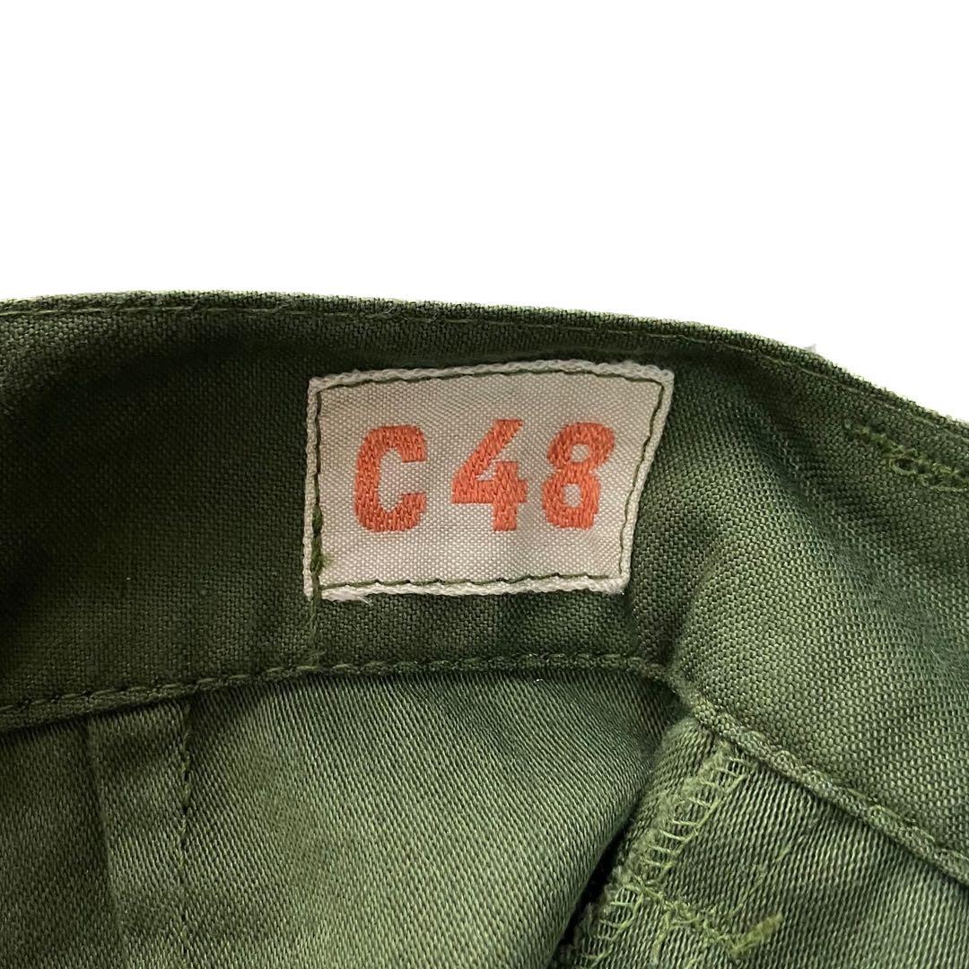 良品 スウェーデン軍 M59 ミリタリー カーゴパンツ C48 W34 ユーロ
