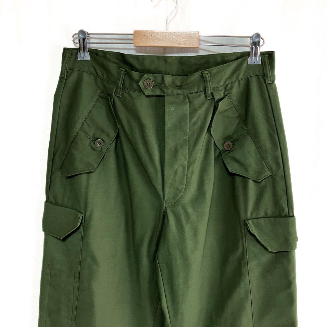 良品 スウェーデン軍 M59 ミリタリー カーゴパンツ C48 W34 ユーロ