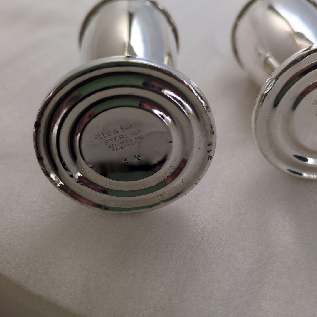 リード＆バートン シルバー　塩胡椒入れ 2個セット　ヴィンテージ