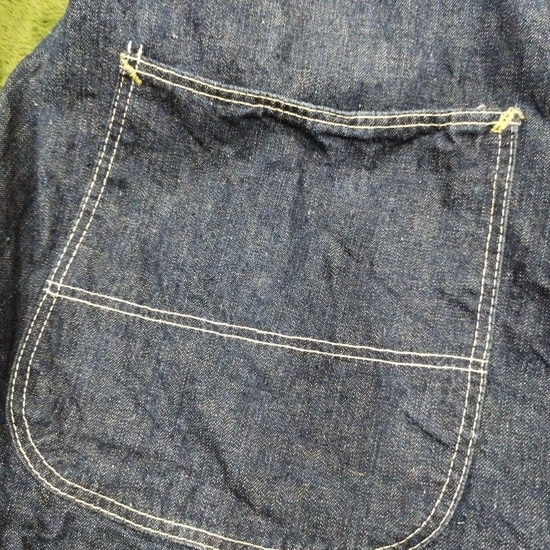 ヴィンテージ　パイオニア　カバーオール 3ポケット　濃紺