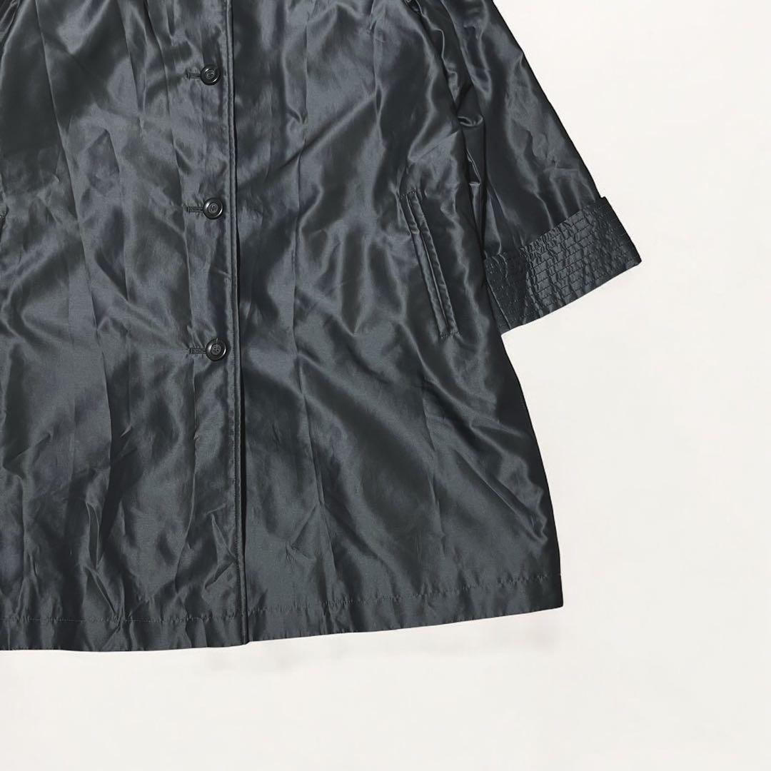 Leilian レリアン イヴサロモン コラボ コート ファー ラビット 黒