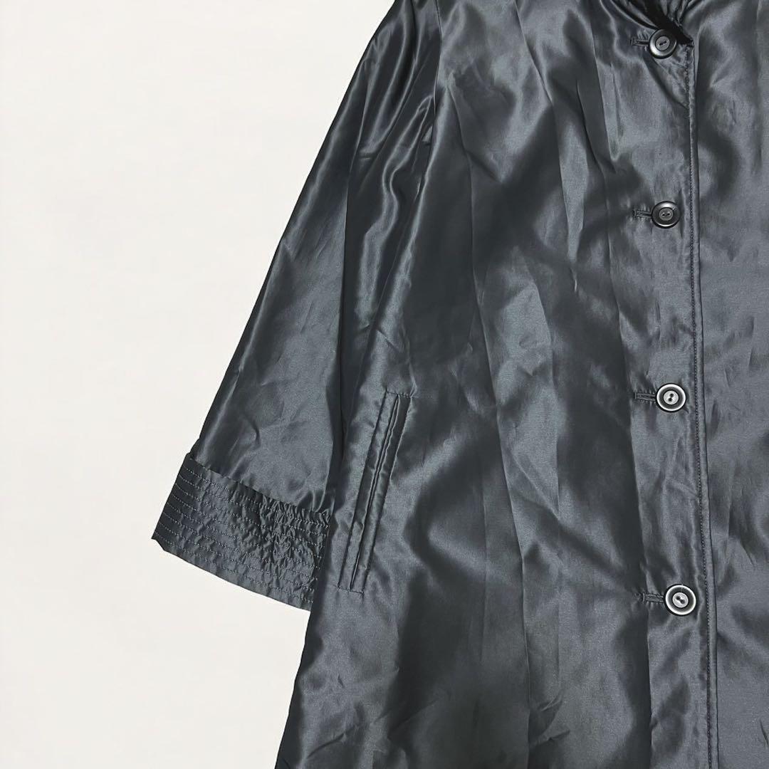 Leilian レリアン イヴサロモン コラボ コート ファー ラビット 黒