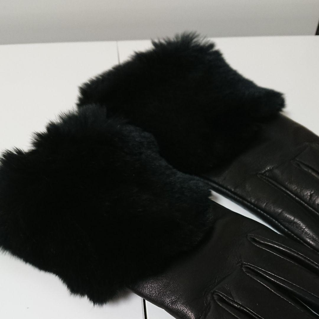 2日まで　新品MACINTOSHi　3万2千円　イタリア製 羊革ラビットカシミヤ