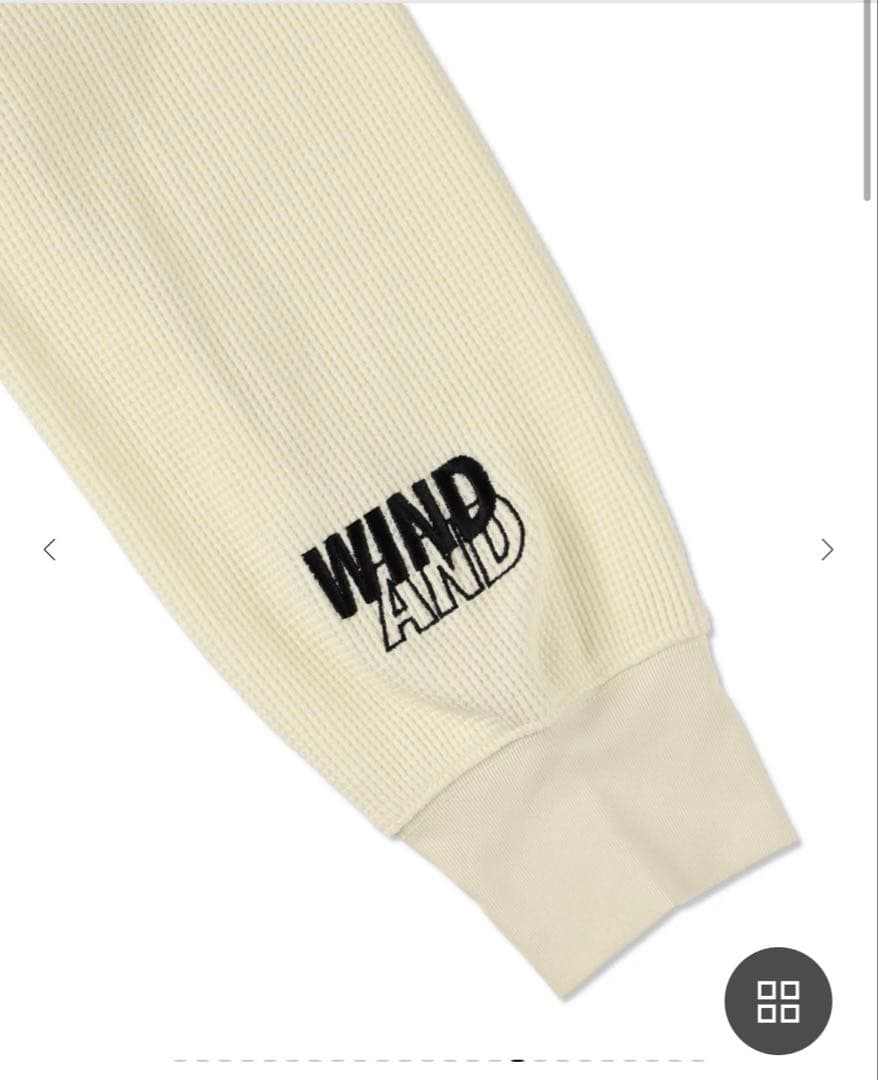 WIND AND SEA SEAロゴ長袖カットソー　Waffleワッフル L