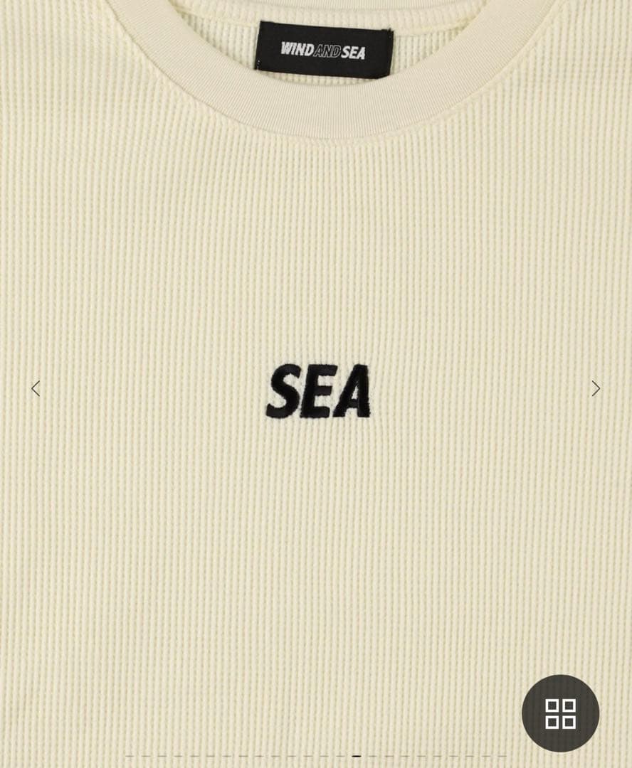 WIND AND SEA SEAロゴ長袖カットソー　Waffleワッフル L